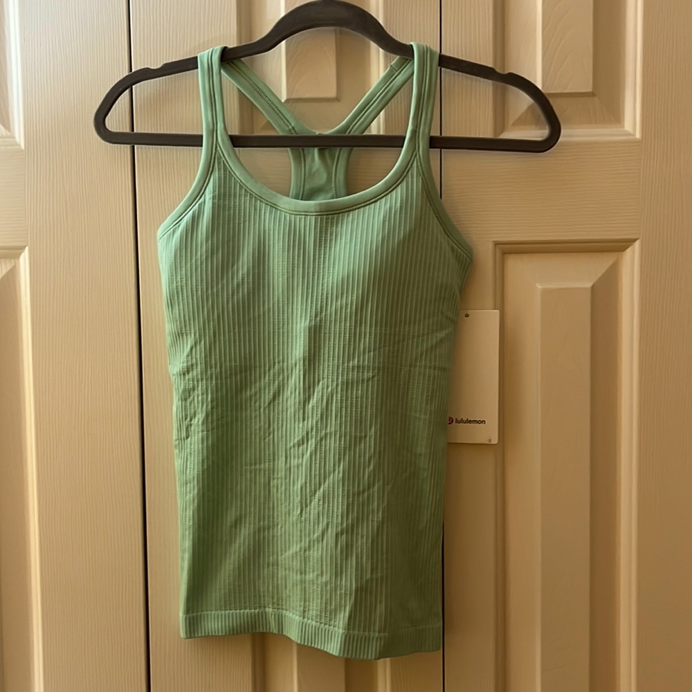 Lululemon Ebb to Street Cropped Racerback Tank Top, size 4, new